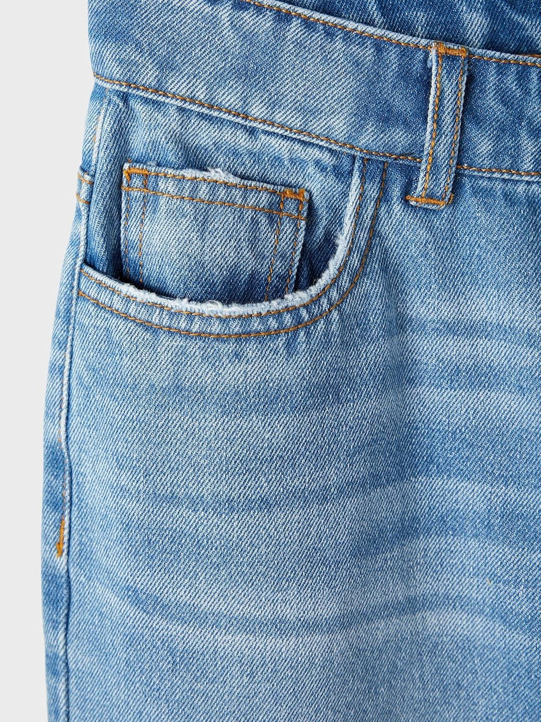 NAME IT Mädchen Nlfbizza DNM Straight Dis Pant Noos Jeans, 140
