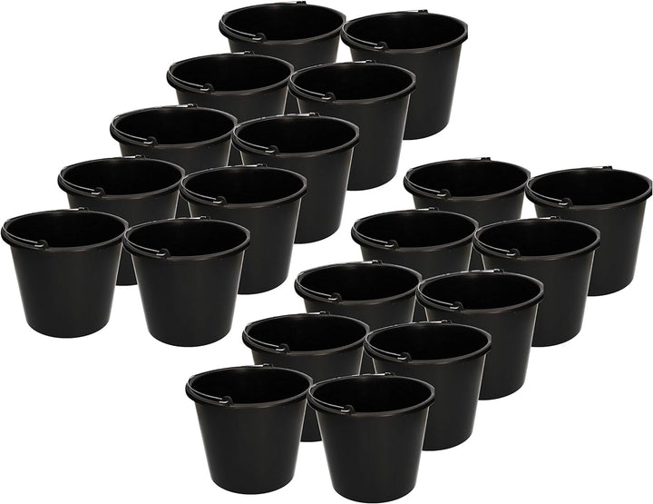 KOTARBAU 20er Set Baueimer 5L aus Kunststoff Putzeimer Mörteleimer Zementeimer Wassereimer Garteneim