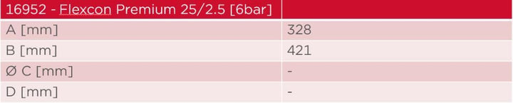 Flamco Flexcon Premium 25 Liter 2,5/6-Bar - Ausdehnungsgefäss 16952 25L / 2,5 [6 bar] Rot