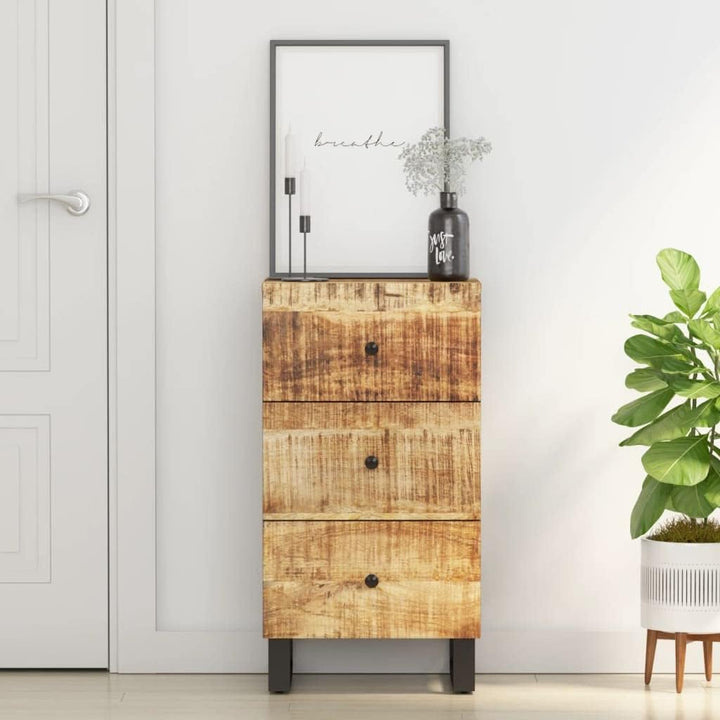 vidaXL Sideboard, Highboard mit 3 Schubladen, Kommode Beistellschrank mit Eisenbeinen, Wohnzimmersch