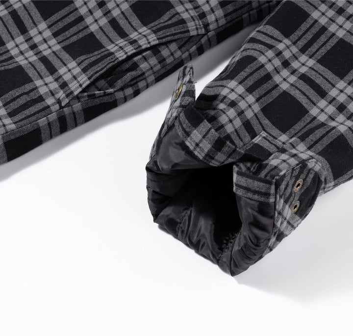 Coevals Club Herren Flanell Jacke Hemd Sherpa Holzfällerhemd Flanellhemd Langarm Kariertes Druckknöp