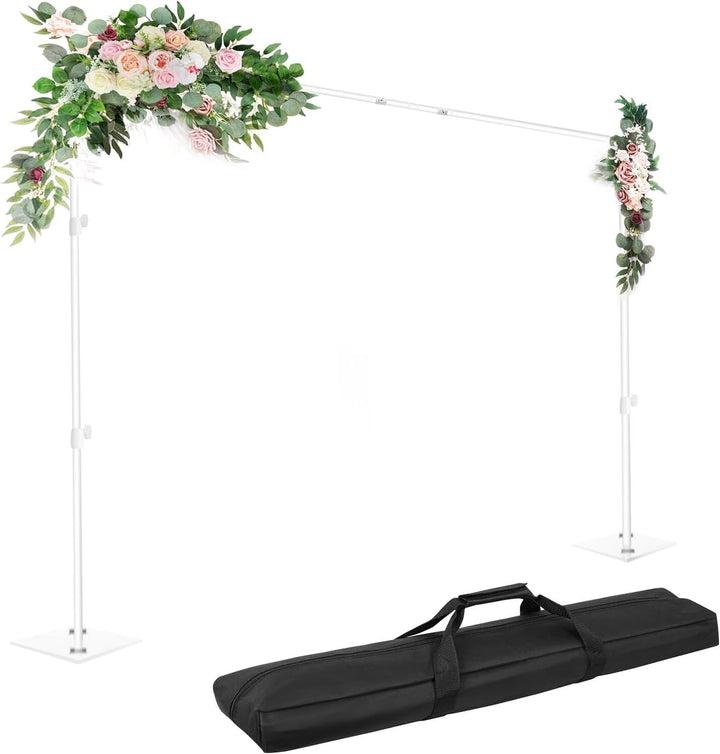 EMART Foto Hintergrund Ständer mit Stahlsockel, 2,6m x 3m Verstellbarer Hintergrundsystem, Hintergru