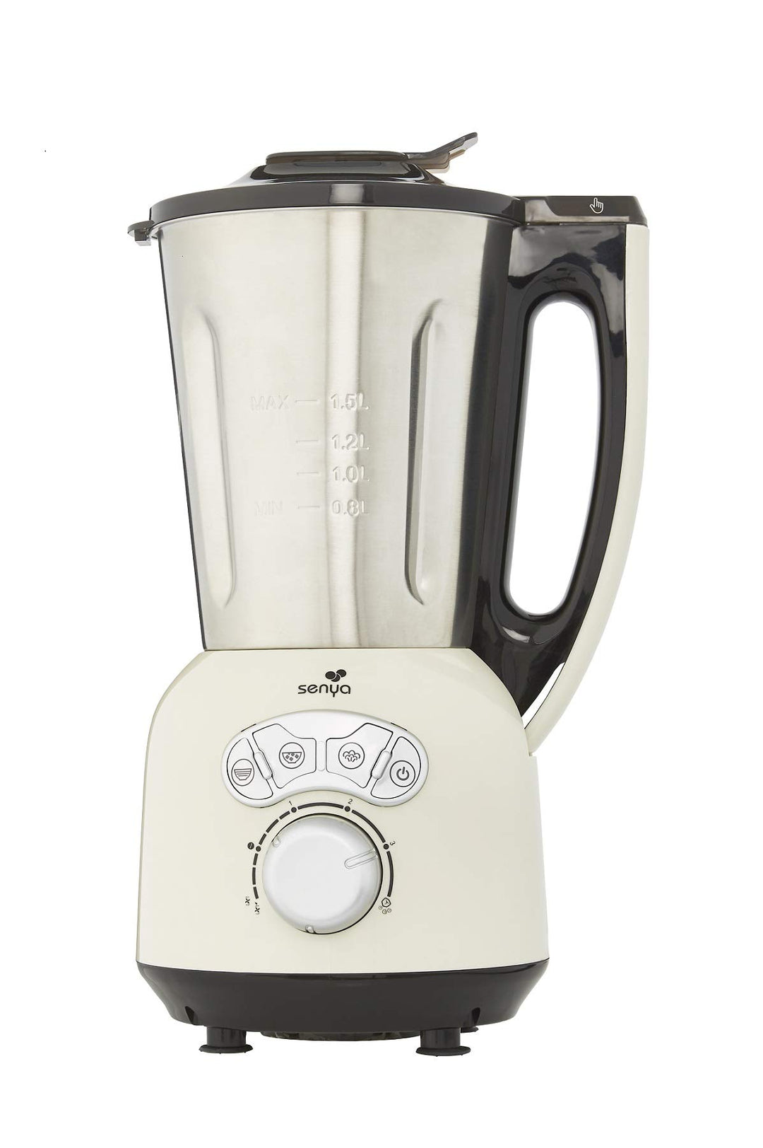 Senya SYCP-HB008C Heiz-Standmixer Edelstahl Cook & Ice V3, Mixer sahnehaltige/fein pürierte Suppe, D