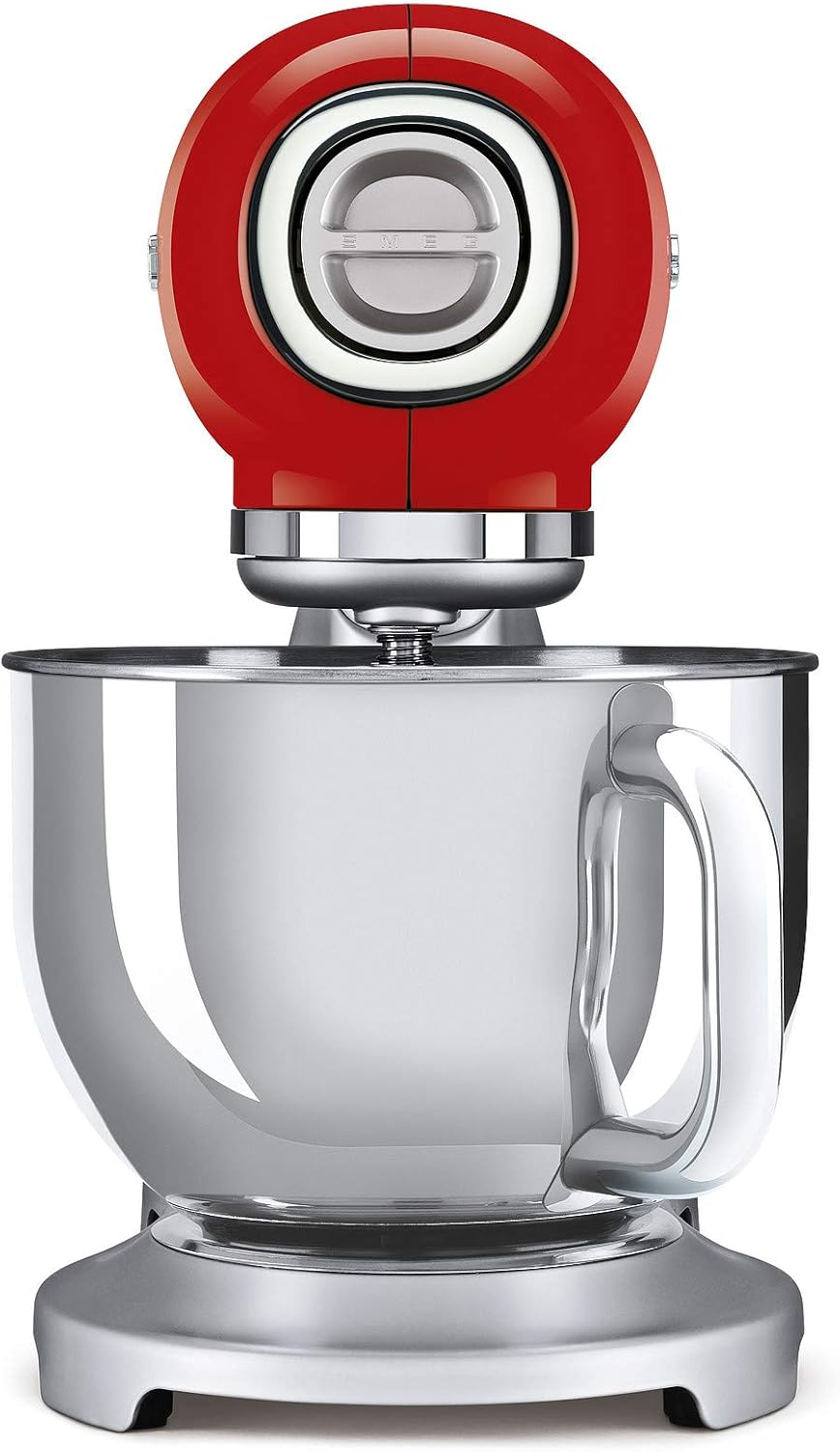 SMEG, SMF02RDEU Küchenmaschine, 10 Geschwindigkeitsstufen, Planetenrührwerk, Sicherheitsabschaltung,