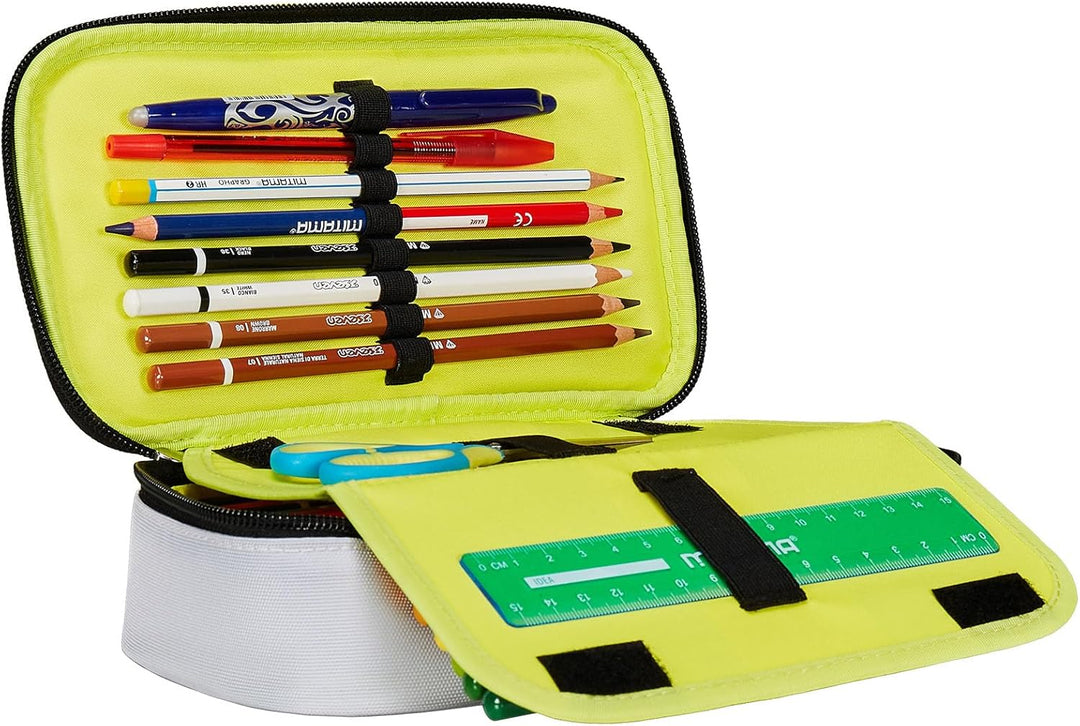 Seven Quick Case, Federmäppchen, Mäppchen, Mehrfarbig, Federtasche für Schreibwaren, Etui mit Stifte