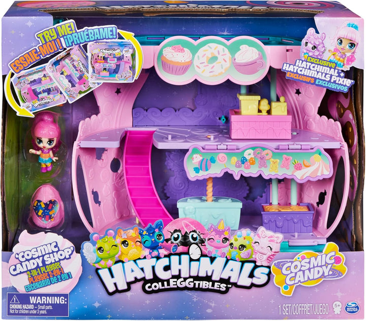 Hatchimals Spin Master 6056543 (20123455) CollEGGtibles - 2-in-1-Spielset, Cosmic Candy Shop