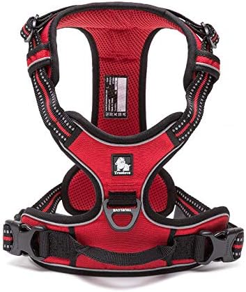 WINHYEPET Truelove Hundegeschirr No-Pull Reflektierendes verstellbar Haustiergeschirr mit 2 Leinencl