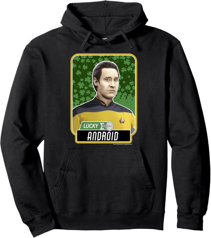Star Trek Next Generation St. Patty's Android Pullover Hoodie