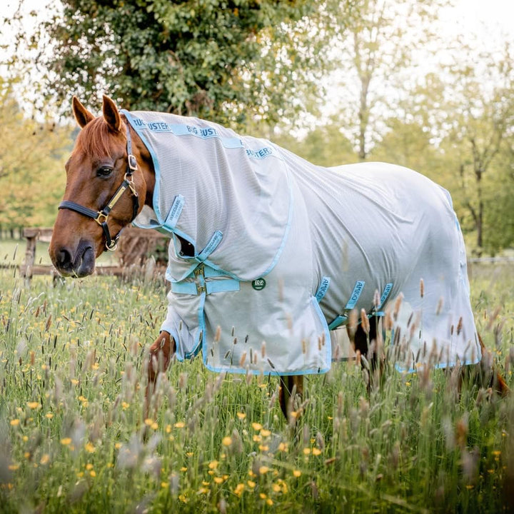 Insekten-/Sommerdecke für Pferde Horseware AmEco 115 cm / 5'6 Silver/Sky Blue, 115 cm / 5'6 Silver/S