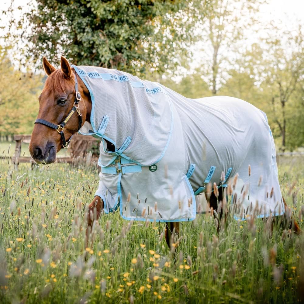 Horseware Insekten-/Sommerdecke für Pferde AmEco 6'6 silver/light blue, 6'6 silver/light blue
