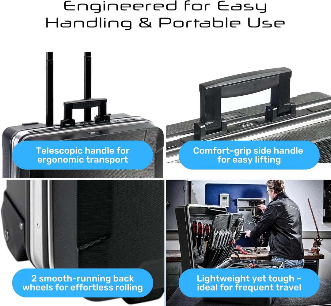 B&W Werkzeugkoffer Go Pockets, 120.04/P (Lieferung erfolgt ohne Werkzeug), tool.case ABS.360.PT Go -