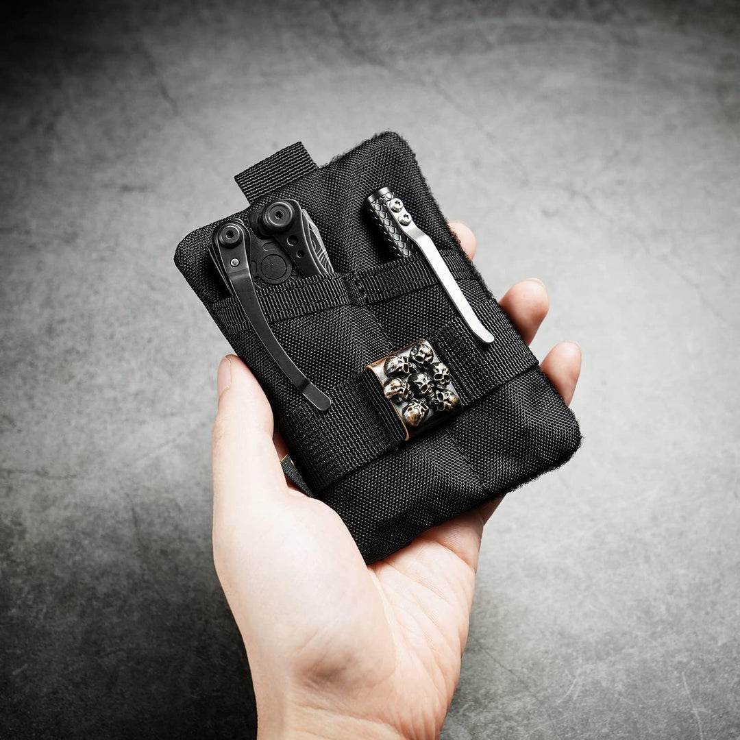 VIPERADE VE15 Mini EDC Pouch,Kleiner EDC Organizer Tasche mit 3 Taschen,Mini EDC Werkzeugtasche mit