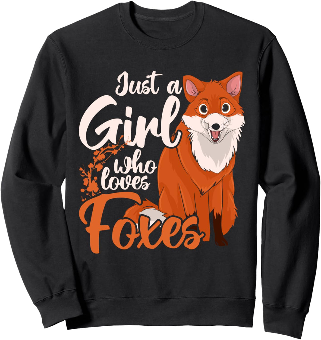 Waldbewohner Tierfreund Tier des Waldes Fuchs Mädchen Sweatshirt