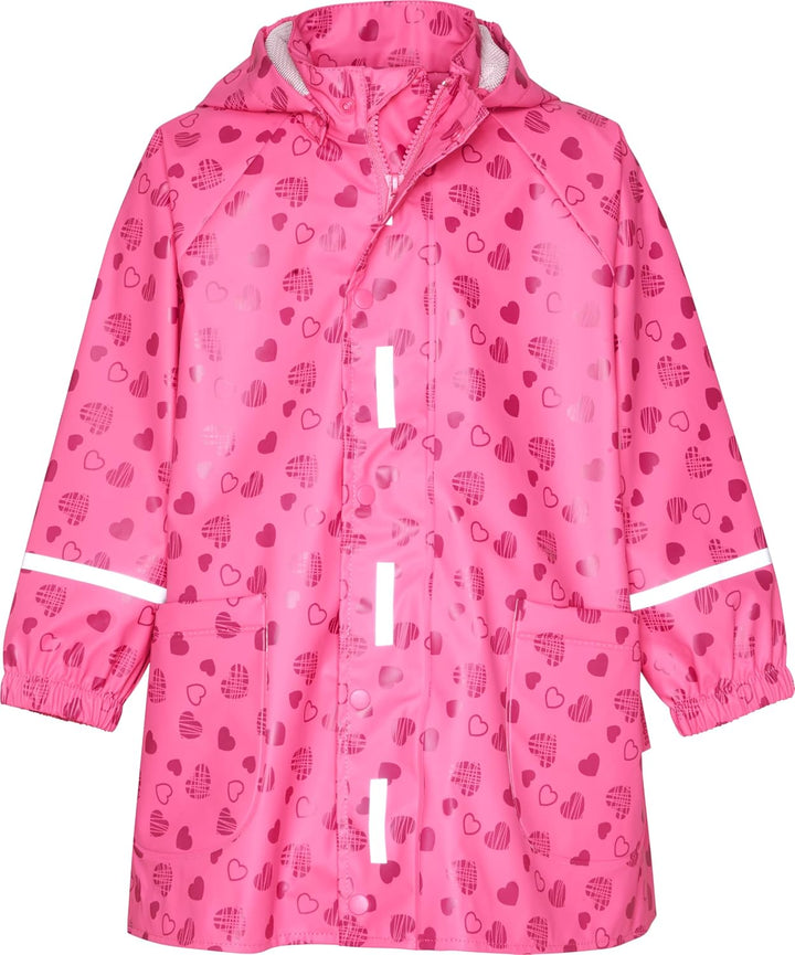 Playshoes Unisex Kinder Regenjacke Wind-und wasserdicht Regenmantel Regenbekleidung 86 Herzchen, 86