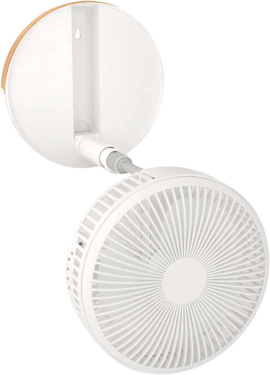 Teleskop Ventilator COOL faltbar 20 cm mit 5 Volt Akku weiss