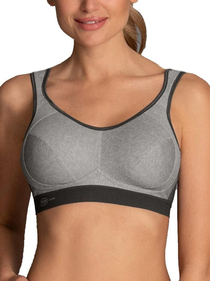 Anita Active Damen Extreme Control Sport-BH 70D Grau (Heather Grey 254), 70D Grau (Heather Grey 254)