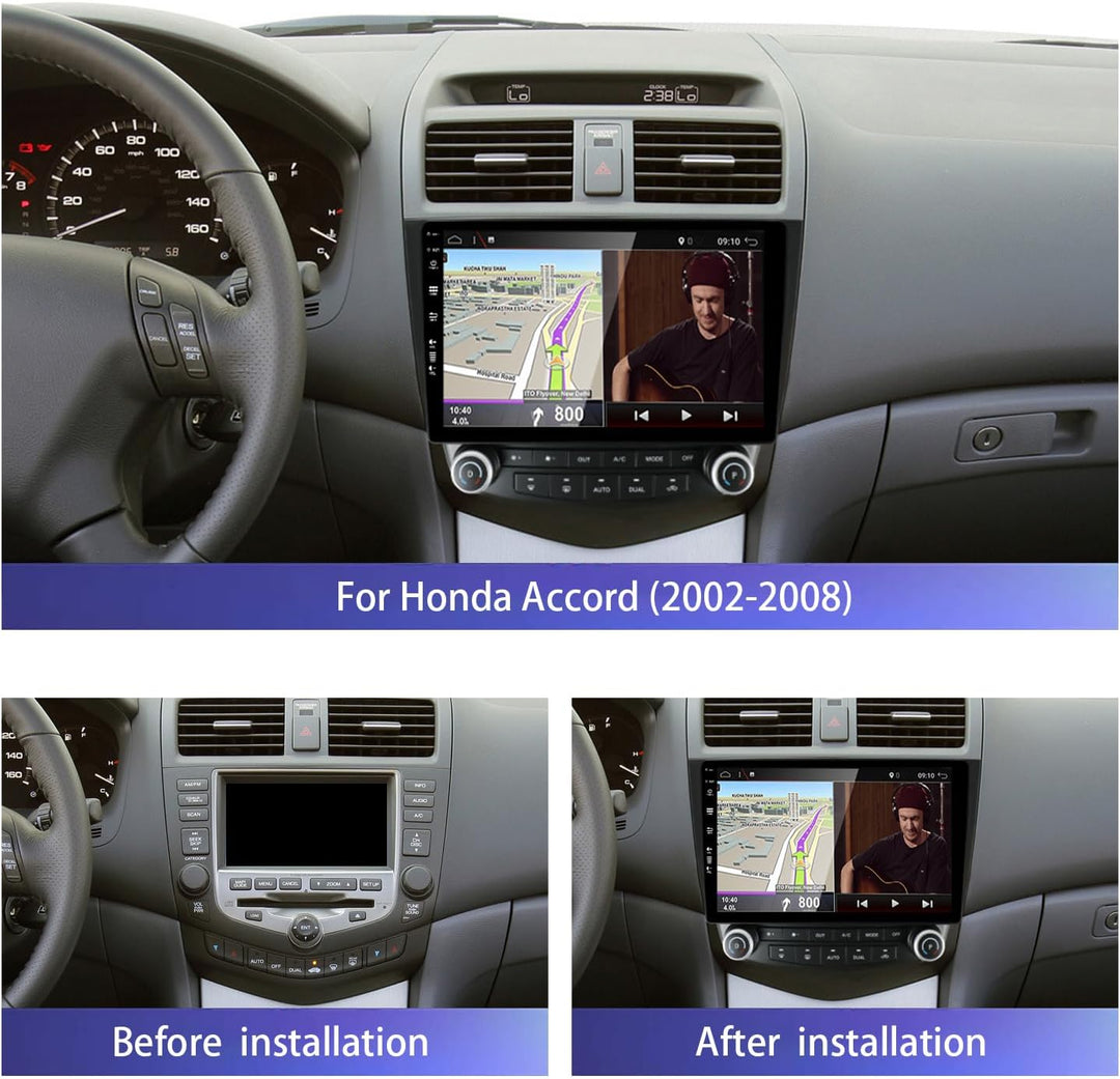 PX6 Android 12 IPS Autoradio Passt für Honda Accord 7th (2002-2007) - 4G+64G - RückfahrKamera KOSTEN