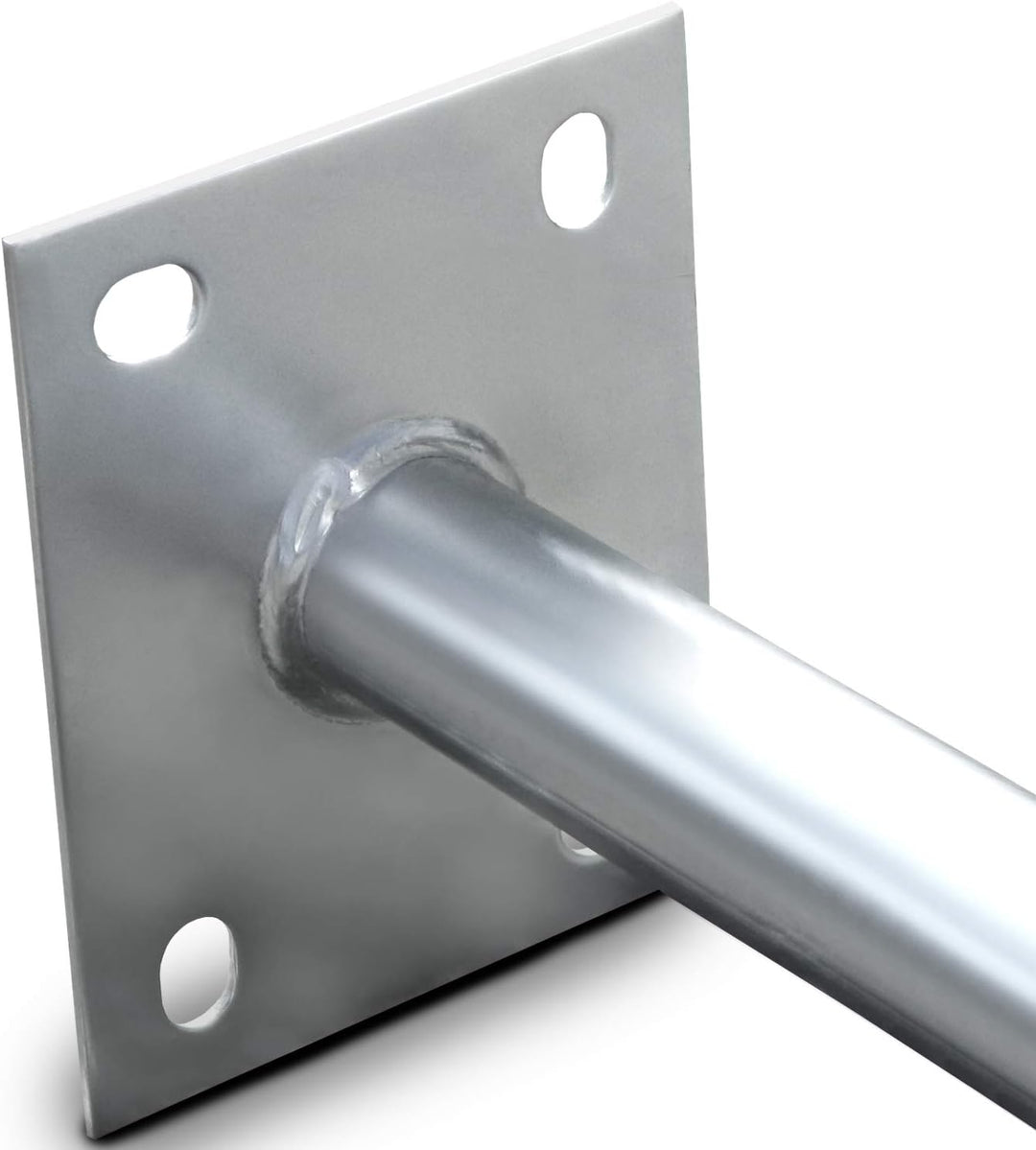 60 cm HD Sat Anlage Quad LNB Digital + Wandhalter 45 cm + 4X F-Stecker 4 Teilnehmer Antenne Weiss UH