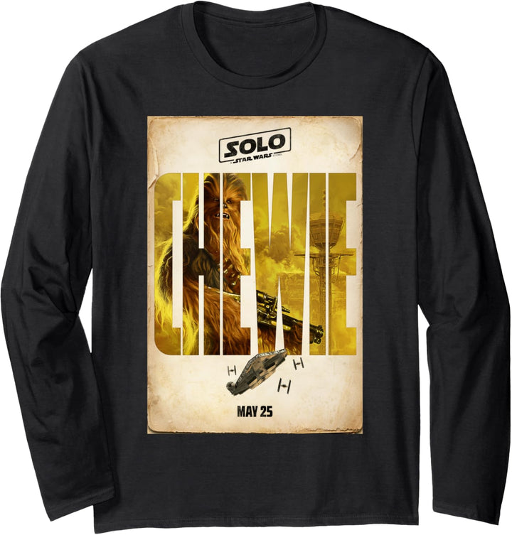 Star Wars Han Solo Movie Chewie Release Date Langarmshirt