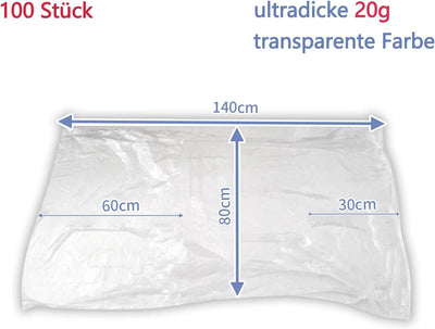 Tuohwue 50 Stück Ultradicke 30g Einweg Kunststoff Autositzbezüge Sitzbezug aus Kunststoff Wasserdich