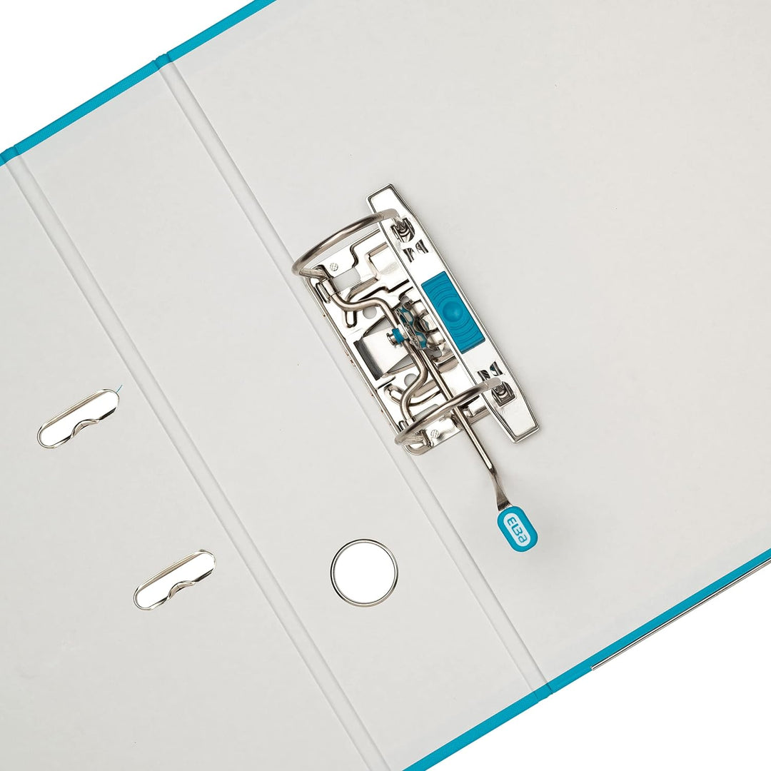 Elba Ordner A4, Smart Pro, 8 cm breit, Kunststoff aussen, türkis, 10 Stück türkis A4, breit, türkis