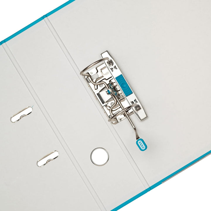 Elba Ordner A4, Smart Pro, 8 cm breit, Kunststoff aussen, türkis, 10 Stück türkis A4, breit, türkis