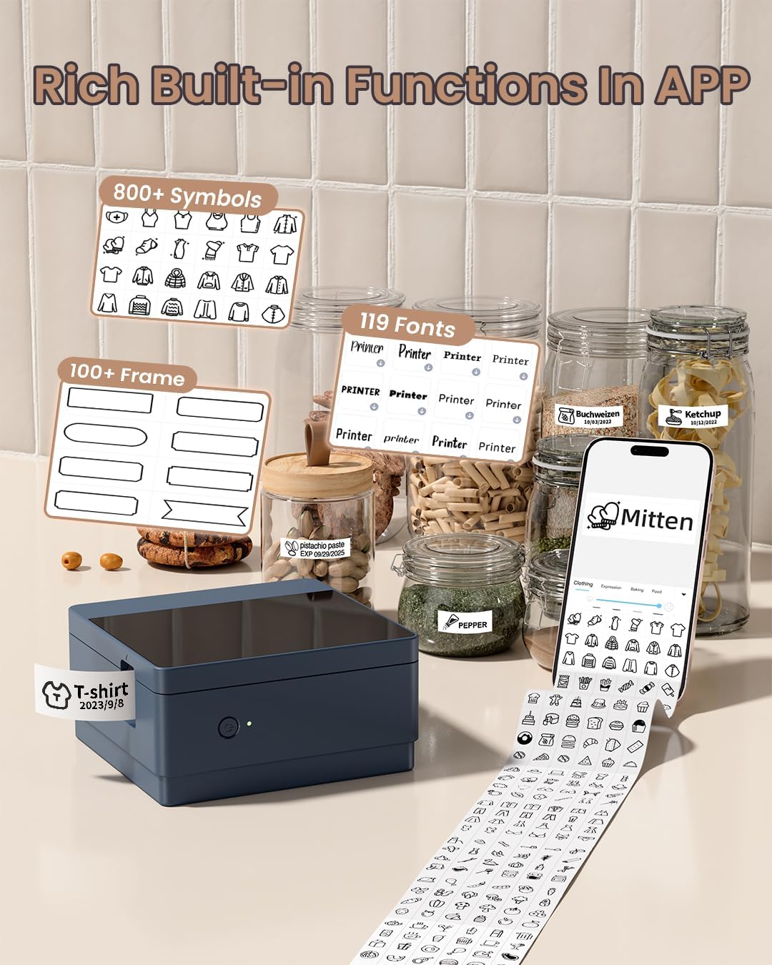 P780BT Beschriftungsgerät ,etikettiermaschine Bluetooth labelwriter kabellose Technologie für Mobilg