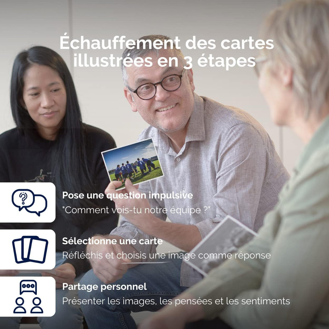 metaFox | Pack de cartes postales Grandir ensemble | 52 cartes pour le coaching et consolidation d'é