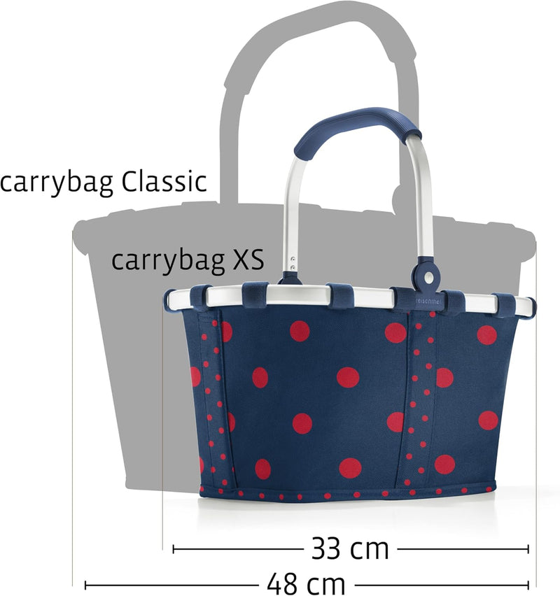 reisenthel carrybag XS – Stabiler Einkaufskorb XS format mit praktischer Innentasche – Elegantes und