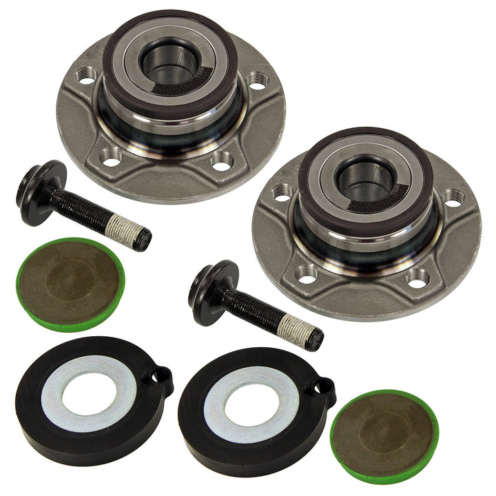 BESTPRICE 2x Radnabe hinten Radlagersatz mit ABS-Sensor