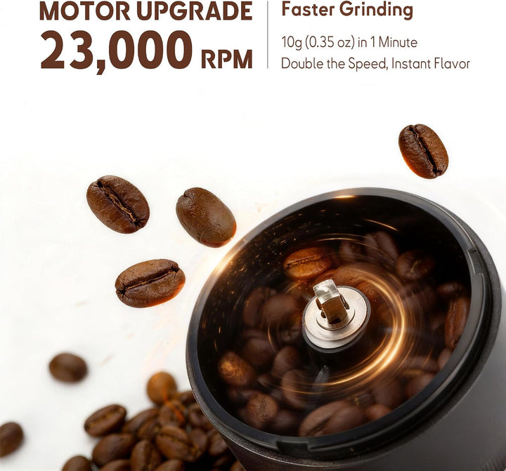 SIGBOT Elektrische Kaffeemühle mit Kegelmahlwerk – 38 Externe Mahlstufen, Konische Keramikmahlwerke