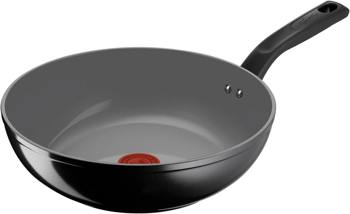Lagostina Wok Tropfen, 28 cm, Antihaft-Keramikbeschichtung, optimale Gleitfähigkeit, einfache Reinig