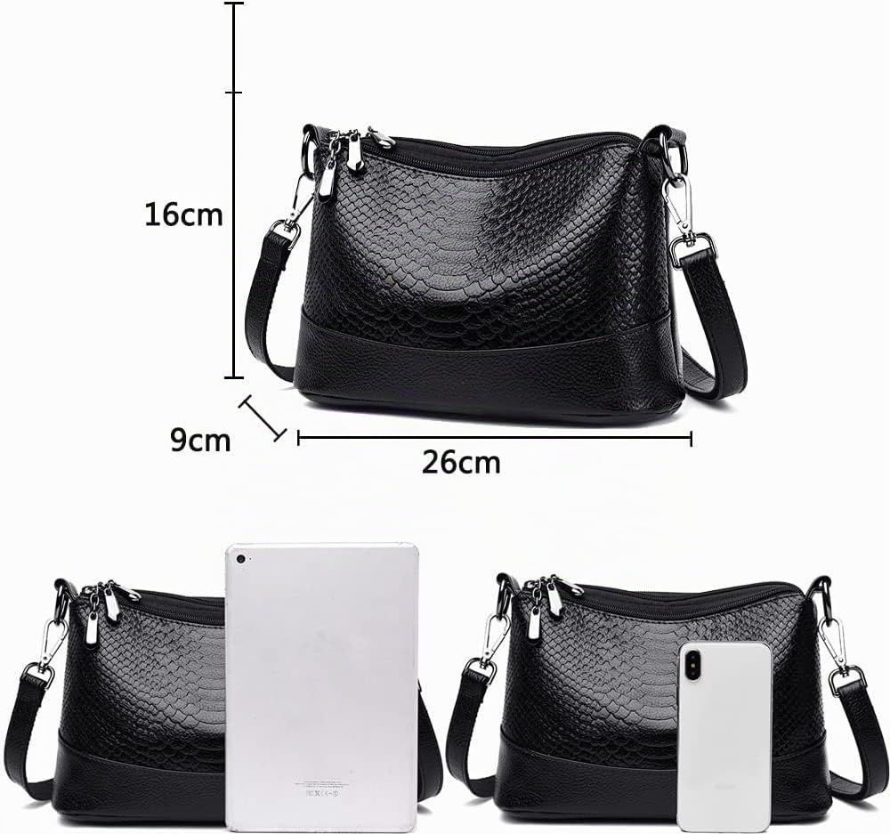 Coolives Damen Umhängetasche aus PU-Leder Kleine Hobo Schultertasche Handtasche Elegant Henkeltasche