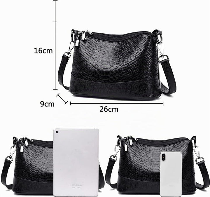 Coolives Damen Umhängetasche aus PU-Leder Kleine Hobo Schultertasche Handtasche Elegant Henkeltasche