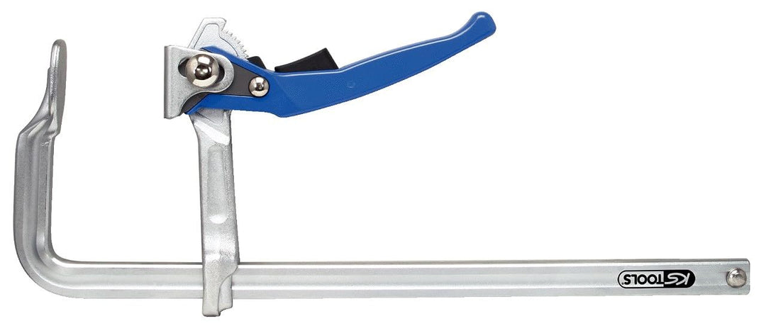 KS Tools 145.0418 Ganzstahl-Schnellspann-Schraubzwinge, 120x400mm, Farbe 120-400 mm, 120-400 mm