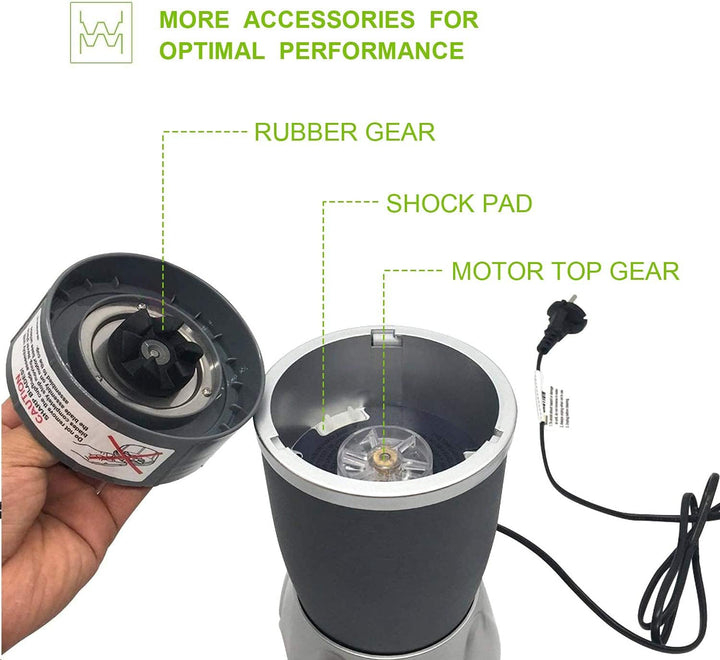 2er-Pack Ersatzklinge für NutriBullet Blender 900 W 600 W Serie, Ersatzteile kompatibel mit NutriBul
