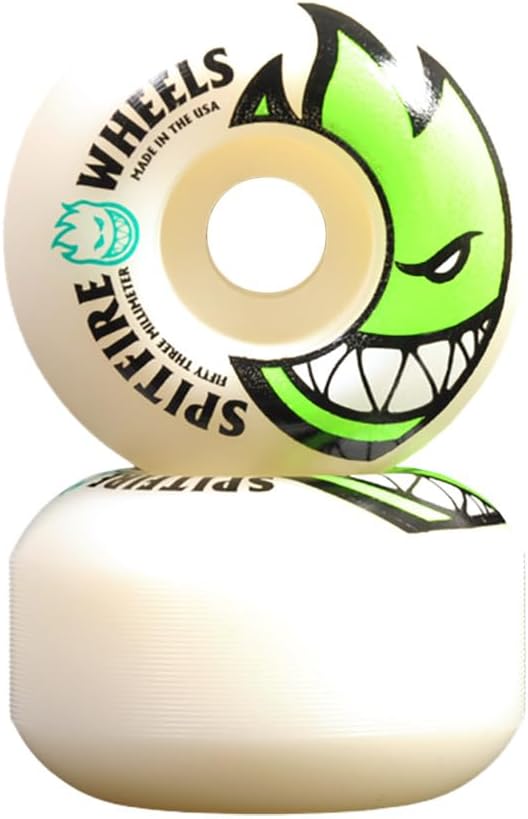 Spitfire Bighead Wheels White/Green 53mm Weiss 53mm, Weiss 53mm