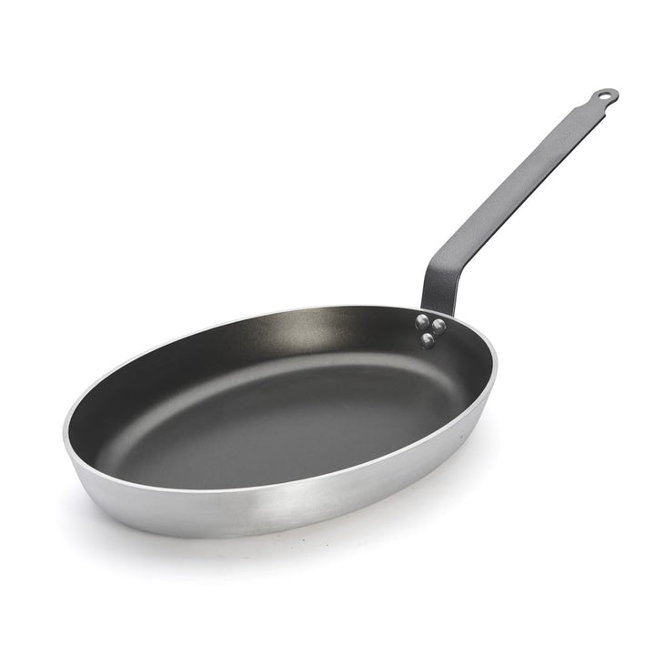DE BUYER 8181.40 Bratpfanne Choc Ovale Fischpfanne-40Cm 40 x 28 cm, 40 x 28 cm