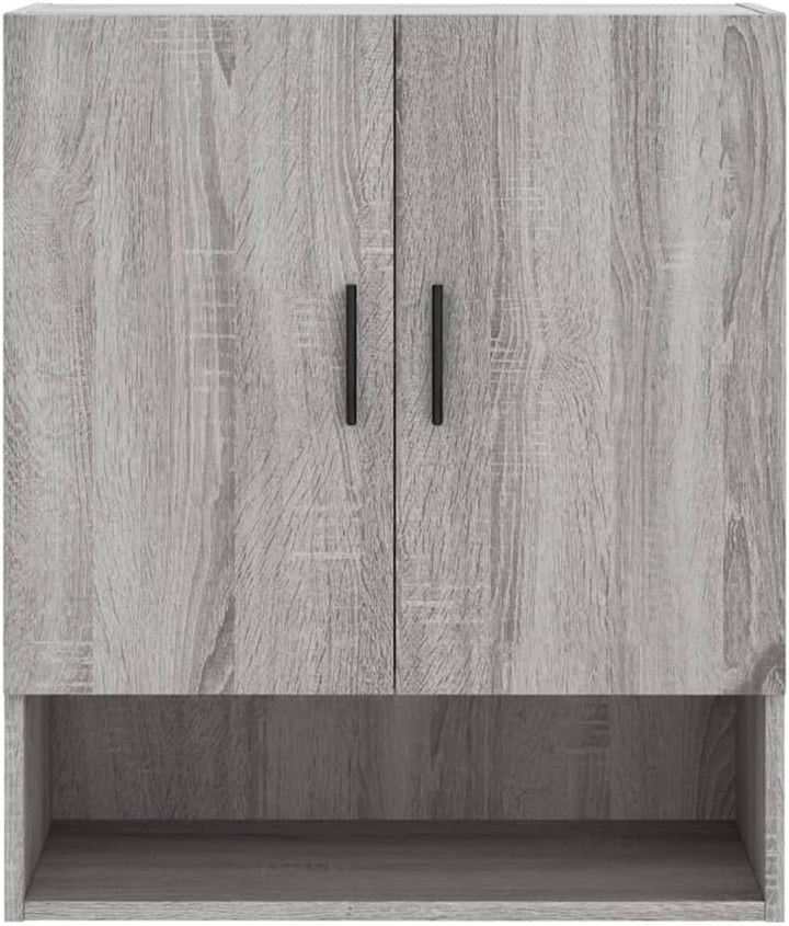 prissent Wandschrank Grau Sonoma 60x31x70 cm Holzwerkstoff Hängeschrank Badschrank Langlebiges Mater