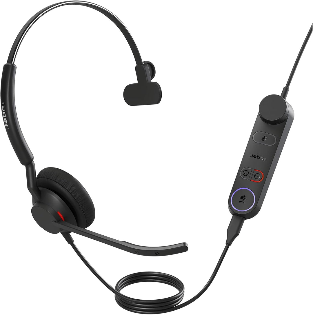 Jabra Engage 50 II schnurgebundenes Mono-Headset mit Link Call Control, geräuschunterdrückender 3-Mi