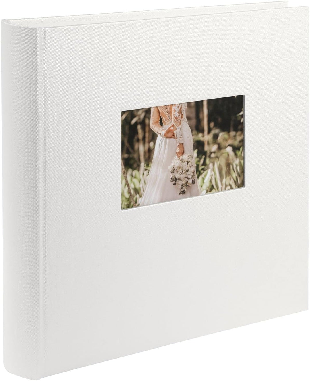 goldbuch 31485 Hochzeitsalbum mit Fensterausschnitt, Romeo, Fotoalbum zur Hochzeit, 30 x 31 cm, Albu