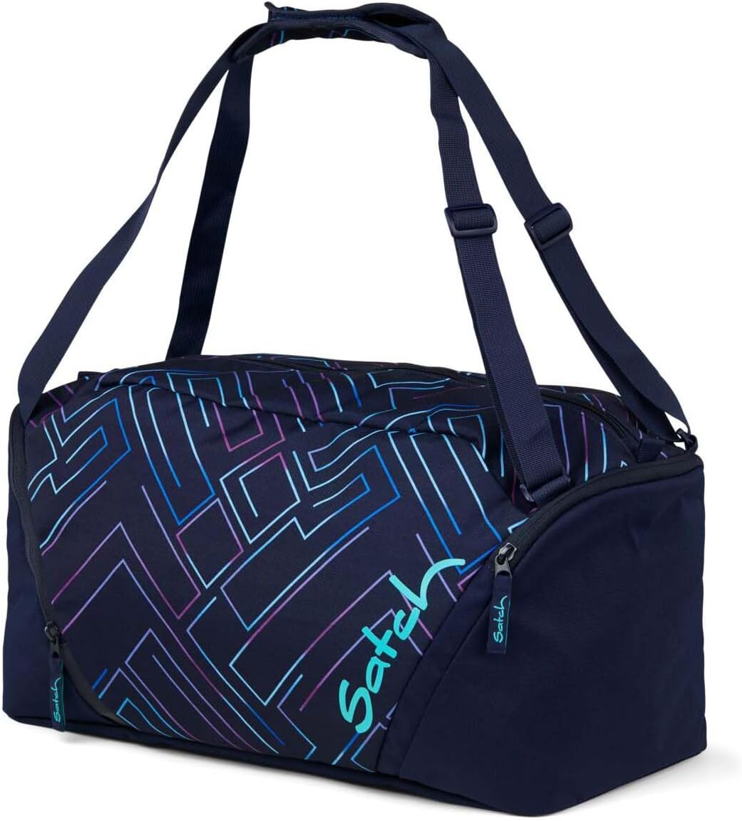 Satch Match Schulrucksack Set 3tlg. inkl. Schlamperbox und Sporttasche Purple Laser, Purple Laser