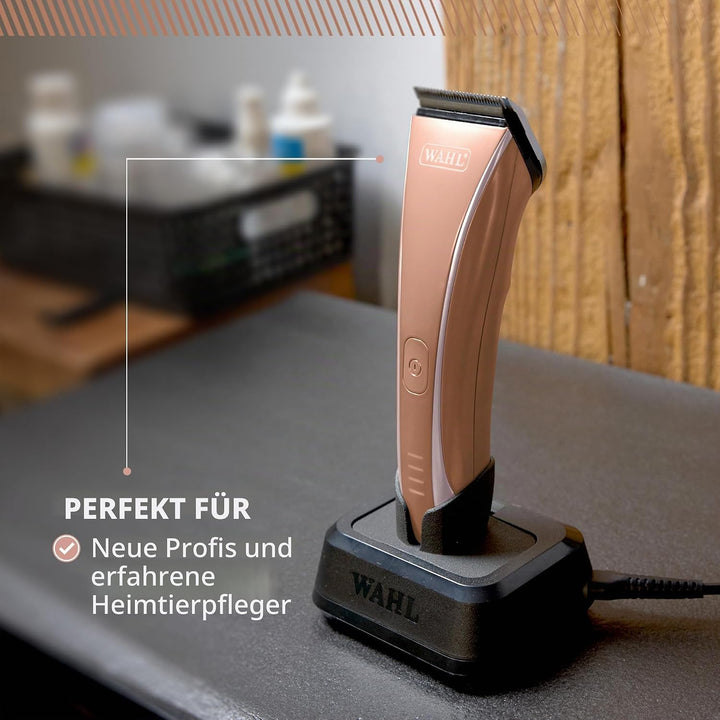 Wahl Motiva2 - Professioneller Kabelloser Tierhaarschneider, Digitale Anzeige, 3 Stunden Laufzeit, 5