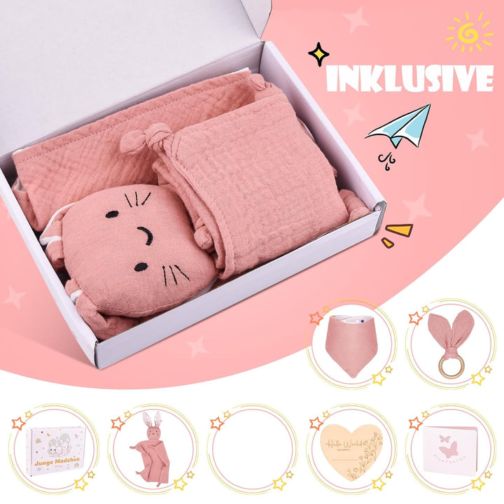Baby Geschenk Mädchen - Geschenke Zur Geburt | Geschenke Zur Geburt für Mädchen mit 100% Baumwolle D