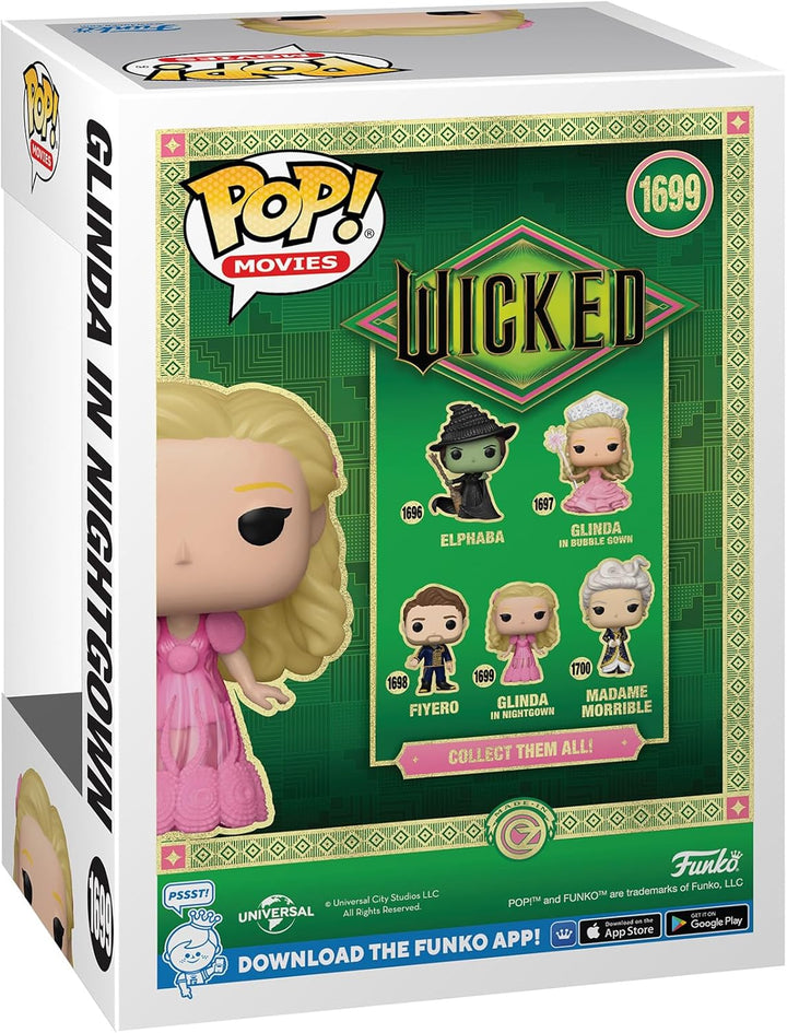 Funko Pop! Movies: Wicked - Glinda in Nightgown - Vinyl-Sammelfigur - Geschenkidee - Offizielle Hand