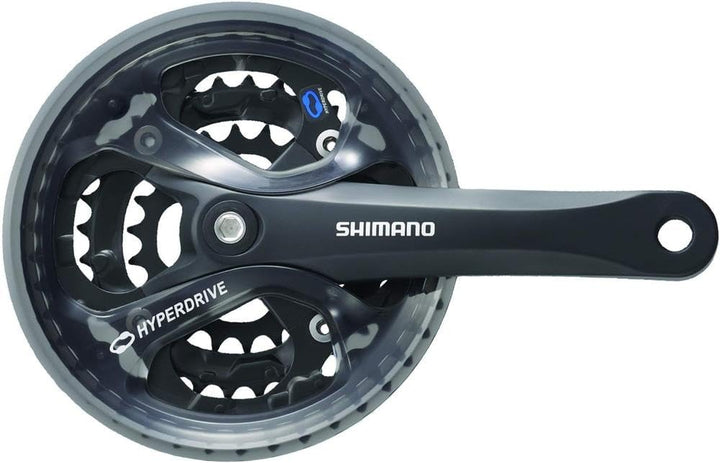 SHIMANO Acera Trekking FC M361 Square 7/8 Speed Chainset, Unisex 175 mm Schwarz, 175 mm Schwarz