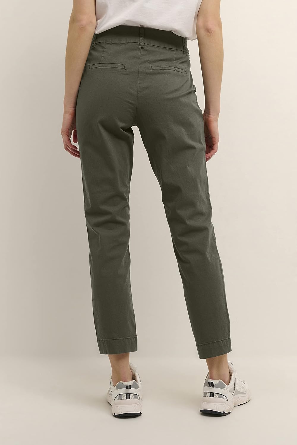 KAFFE Damen Hose Elegant Elastische Taille Casual Anzughose Damen Hose Elegant Elastische Taille Cas