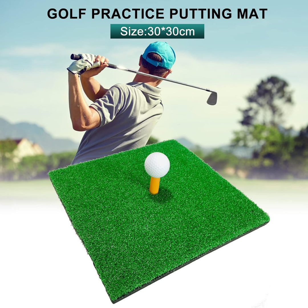 30 x 30cm Golf Übungsmatte, Tragbare Golf Abschlagmatte, Übung Golf Matte, das Chipping Putting Trai