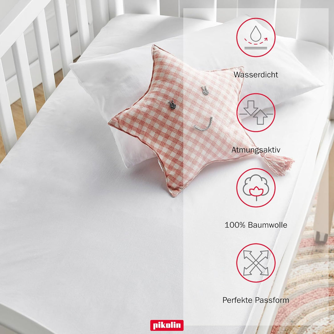 Pikolin Home - Extra weicher Frottee-Matratzenschoner (100 % Baumwolle) mit wasserdichter und atmung