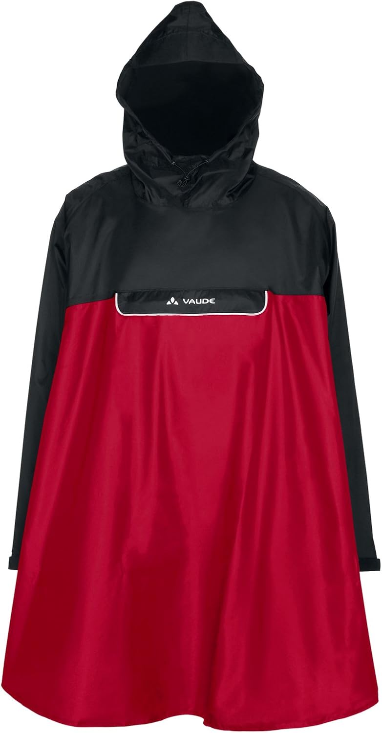 VAUDE Herren Valero Poncho XXL indian red, XXL indian red